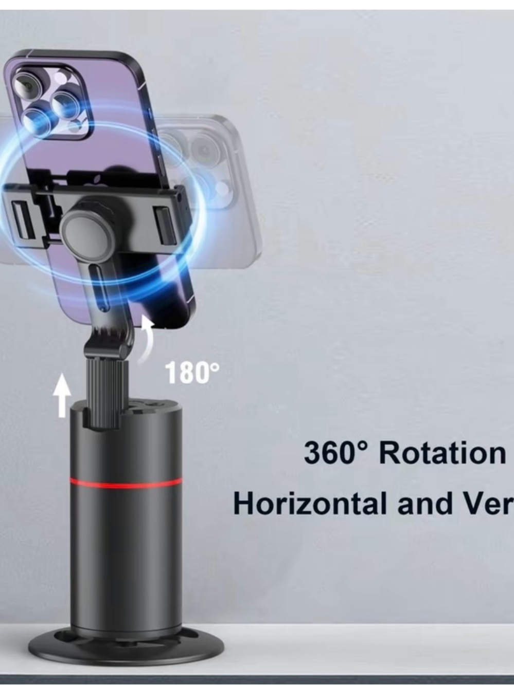 Auto-Tracking Black Smartphone Mount with Remote Control - Picture 4 of 8